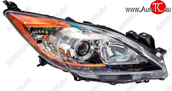 11 549 р. Правая фара (линзован, под корректор) DEPO Mazda 3/Axela BL дорестайлинг седан (2009-2011)  с доставкой в г. Воронеж