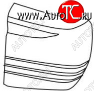 3 999 р. PAJERO {MONTERO} БОКОВИНА БАМПЕРА ЗАДН ЛЕВ (5 дв) (Тайвань) СЕРЕБРИСТ API mbpaj91-670s-l  с доставкой в г. Воронеж