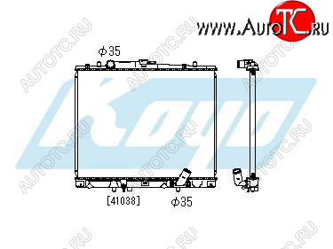 7 749 р. PAJERO SPORT (4D56+USA) РАДИАТОР ОХЛАЖДЕН BODYPARTS mbpas97-913  с доставкой в г. Воронеж