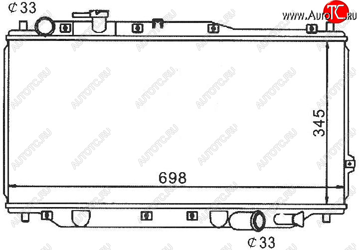 4 999 р. SPECTRA 05- РАДИАТОР ОХЛАЖДЕН MT (см.каталог) BODYPARTS kaspe05-911  с доставкой в г. Воронеж