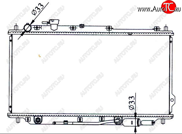 4 099 р. SPECTRA РАДИАТОР ОХЛАЖДЕН AT (см.каталог) BODYPARTS kaspe05-912  с доставкой в г. Воронеж