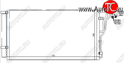4 649 р. SONATA (OPTIMA 10-) КОНДЕНСАТОР КОНДИЦ BODYPARTS hnson10-930  с доставкой в г. Воронеж