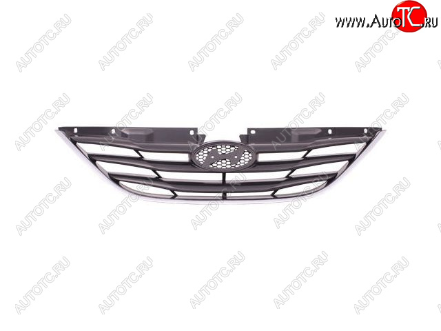 2 199 р. Решетка радиатора (пр-во Китай) BODYPARTS Hyundai Sonata YF (2009-2014) (хром)  с доставкой в г. Воронеж