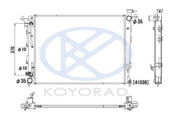 13 099 р. IX35 {KIA SPORTAGE 10- (mot. G4KD)} РАДИАТОР ОХЛАЖДЕН (бензин) AT (KOYO) KOYORAD hnx3510-911  с доставкой в г. Воронеж. Увеличить фотографию 1