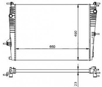 4 649 р. FLUENCE (KANGOO 08- MEGANE 09- SCENIC 09- ) РАДИАТОР ОХЛАЖДЕН MT (см.каталог) BODYPARTS rnflu10-910  с доставкой в г. Воронеж. Увеличить фотографию 1
