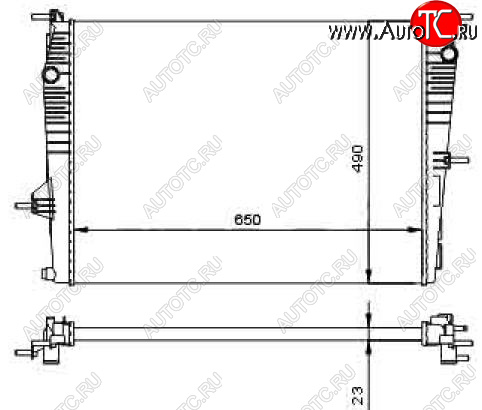 4 649 р. FLUENCE (KANGOO 08- MEGANE 09- SCENIC 09- ) РАДИАТОР ОХЛАЖДЕН MT (см.каталог) BODYPARTS rnflu10-910  с доставкой в г. Воронеж