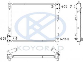 11 749 р. JUKE РАДИАТОР ОХЛАЖДЕН MT , вариатор (CVT) KOYORAD nnjuk11-910  с доставкой в г. Воронеж. Увеличить фотографию 1