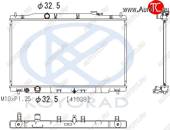 11 899 р. CR-V РАДИАТОР ОХЛАЖДЕН AT (KOYO) KOYORAD hdcrv12-910  с доставкой в г. Воронеж