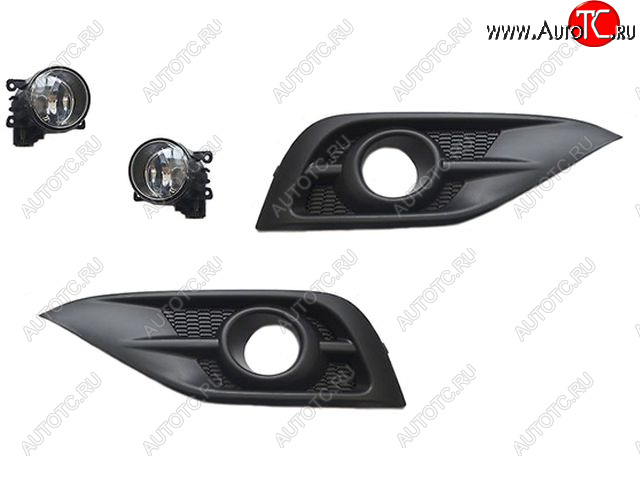 5 249 р. CR-V ФАРА ПРОТИВОТУМ Л+П (КОМПЛЕКТ) С РЕШЕТК BODYPARTS hdcrv12-072-n  с доставкой в г. Воронеж