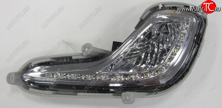 3 099 р. Левая противотуманная фара (диодная) BODYPARTS  Hyundai Solaris  RBr (2010-2014) седан дорестайлинг  с доставкой в г. Воронеж