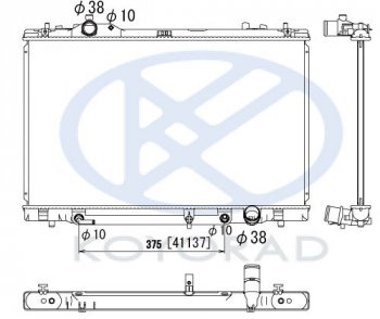 17 599 р. LS460600hL РАДИАТОР ОХЛАЖДЕН вариатор (CVT) (KOYO) KOYORAD lxls407-910  с доставкой в г. Воронеж. Увеличить фотографию 1