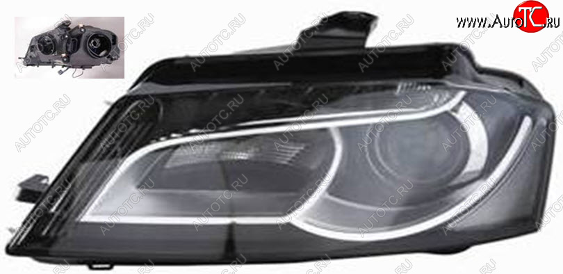 27 649 р. Левая фара (c электрокорректором) DEPO  Audi A3 ( 8P1 хэтчбэк 3 дв.,  8PA хэтчбэк 5 дв.) (2008-2010) 2-ой рестайлинг (ксенон)  с доставкой в г. Воронеж