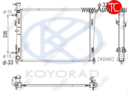 11 399 р. CERATO РАДИАТОР ОХЛАЖДЕН AT (KOYO) KOYORAD kacet09-912  с доставкой в г. Воронеж