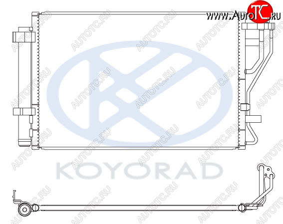 10 549 р. CERATO КОНДЕНСАТОР КОНДИЦ (KOYO) KOYORAD kacet09-932  с доставкой в г. Воронеж