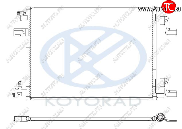 4 299 р. CRUZE {ORLANDO 10-ASTRA 09- } КОНДЕНСАТОР КОНДИЦ (KOYO) KOYORAD cvcrz09-930  с доставкой в г. Воронеж