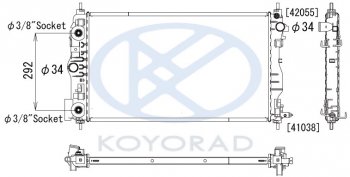8 399 р. CRUZE {(1.6  109л.с. ORLANDO 11- дизель} РАДИАТОР ОХЛАЖДЕН AT С КОНДИЦ (KOYO) KOYORAD cvcrz09-915  с доставкой в г. Воронеж. Увеличить фотографию 1