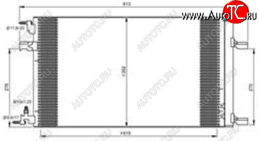 5 549 р. CRUZE (ORLANDO 10-ASTRA 09- ZAFIRA 11-INSIGNIA 08-) КОНДЕНСАТОР КОНДИЦ BODYPARTS cvcrz09-932  с доставкой в г. Воронеж