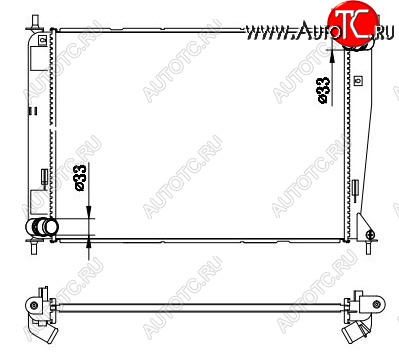 5 199 р. SOUL РАДИАТОР ОХЛАЖДЕН 2 MT BODYPARTS kasol10-912  с доставкой в г. Воронеж