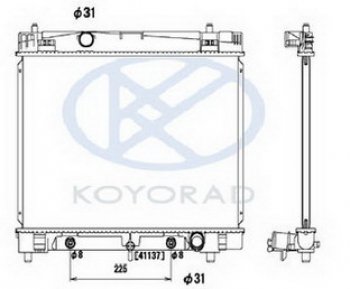 6 849 р. YARIS РАДИАТОР ОХЛАЖДЕН AT (KOYO) KOYORAD tyyas06-911  с доставкой в г. Воронеж. Увеличить фотографию 1