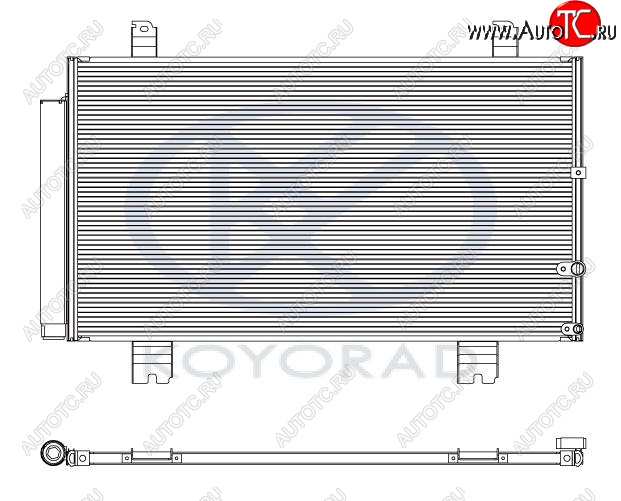 7 349 р. GS300 КОНДЕНСАТОР КОНДИЦ (KOYO) KOYORAD lx30005-930  с доставкой в г. Воронеж