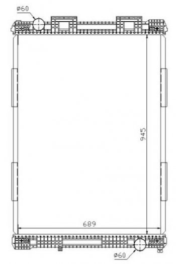 15 349 р. TGA (E 2000 F 2000 (94-) (945 x 689 mm)) РАДИАТОР ОХЛАЖДЕН BODYPARTS matga00-910  с доставкой в г. Воронеж. Увеличить фотографию 1