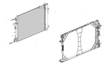 6 349 р. INSIGNIA КОНДЕНСАТОР КОНДИЦ В СБОРЕ С РАМК BODYPARTS opins08-930  с доставкой в г. Воронеж. Увеличить фотографию 1