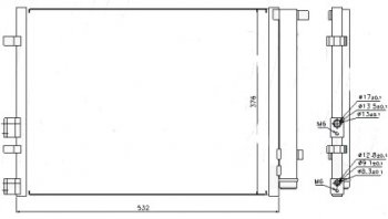 4 599 р. I20 КОНДЕНСАТОР КОНДИЦ BODYPARTS hni2009-930  с доставкой в г. Воронеж. Увеличить фотографию 1
