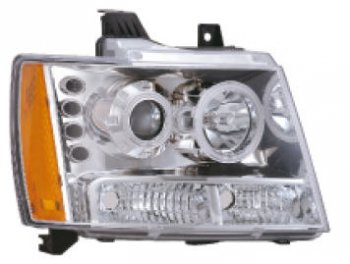 28 799 р. TAHOE {SUBURBAN  AVALANCHE (07-11)} ФАРА Л+П (КОМПЛЕКТ) ТЮНИНГ ЛИНЗОВАН С СВЕТЯЩ ОБОДК С ДИОД БЕЗ КОРРЕКТОР (EAGLE EYES) ВНУТРИ ХРОМ EAGLE EYES cvtah07-000h-n  с доставкой в г. Воронеж. Увеличить фотографию 1