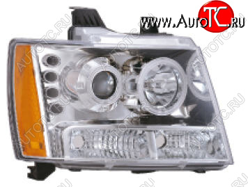 28 799 р. TAHOE {SUBURBAN  AVALANCHE (07-11)} ФАРА Л+П (КОМПЛЕКТ) ТЮНИНГ ЛИНЗОВАН С СВЕТЯЩ ОБОДК С ДИОД БЕЗ КОРРЕКТОР (EAGLE EYES) ВНУТРИ ХРОМ EAGLE EYES cvtah07-000h-n  с доставкой в г. Воронеж