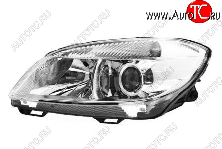 11 249 р. Левая фара (с электрокорректором, линзован) BodyParts Skoda Fabia Mk2 хэтчбэк рестайлинг (2010-2014)  с доставкой в г. Воронеж