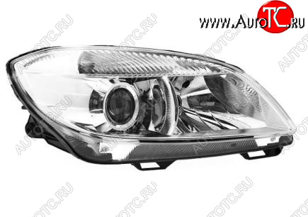 11 249 р. Правая фара (с электрокорректором, линзован) BodyParts Skoda Fabia Mk2 хэтчбэк рестайлинг (2010-2014)  с доставкой в г. Воронеж