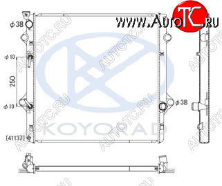 20 349 р. GX460 РАДИАТОР ОХЛАЖДЕН 4.6 AT (KOYO) KOYORAD lxgx609-910  с доставкой в г. Воронеж