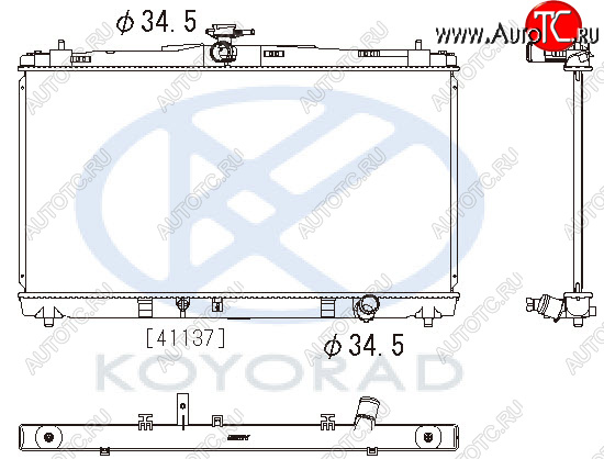 4 649 р. CAMRY РАДИАТОР ОХЛАЖДЕН AT KOYORAD tycam11-910  с доставкой в г. Воронеж