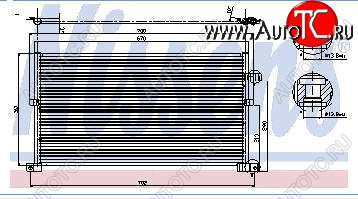 5 999 р. MONDEO {670x361mm} КОНДЕНСАТОР КОНДИЦ (NISSENS) (AVA) (см.каталог) NISSENS fdmon00-930  с доставкой в г. Воронеж