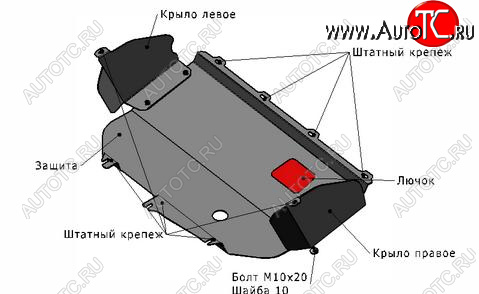 1 969 р. DUCATO ЗАЩИТА ПОДДОНА ДВИГАТЕЛЯ + КПП С , КРЕПЛЕН , СТАЛЬН BODYPARTS ftduc02-9f0  с доставкой в г. Воронеж