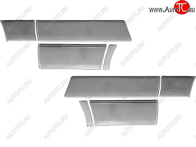 9 649 р. W124 МОЛДИНГ КУЗОВА Л+П (КОМПЛЕКТ) С ХРОМ МОЛДИНГ (8 шт) BODYPARTS md12490-545-n  с доставкой в г. Воронеж