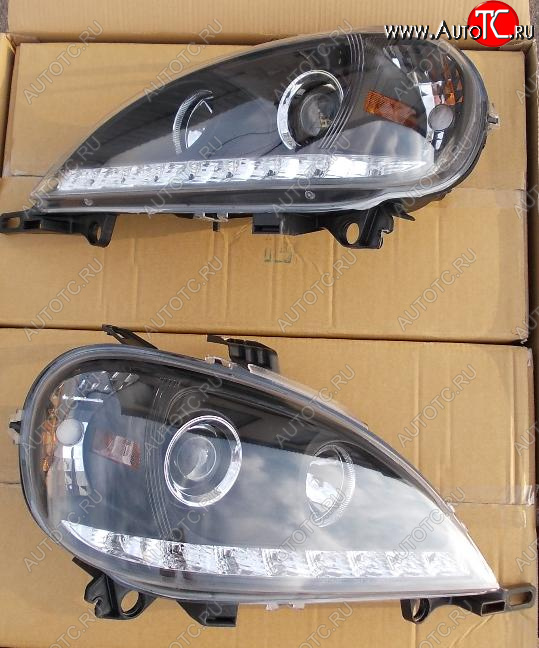 33 899 р. W163ML ФАРА Л+П (КОМПЛЕКТ) ТЮНИНГ (DEVIL EYES) ЛИНЗОВАН С ДИОД ППРОТИВОТУМ (JUNYAN) ВНУТРИ ЧЕРН JUNYAN md16398-002b-n  с доставкой в г. Воронеж