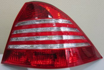 13 799 р. W220 ФОНАРЬ ЗАДН ВНЕШН Л+П (КОМПЛЕКТ) С ДИОД СТОП СИГНАЛ КРАСН-XРОМ EAGLE EYES md22098-742rh-n  с доставкой в г. Воронеж. Увеличить фотографию 1