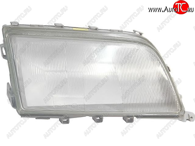 2 299 р. Правое стекло передней фары (пр-во Китай) BODYPARTS Mercedes-Benz C-Class W202 дорестайлинг седан (1993-1997) (ребристое)  с доставкой в г. Воронеж