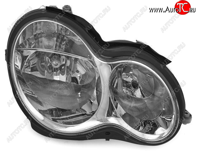 9 749 р. Правая фара DEPO  Mercedes-Benz C-Class  W203 (2004-2008) рестайлинг седан  с доставкой в г. Воронеж