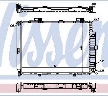 8 999 р. W210 РАДИАТОР ОХЛАЖДЕН (см.каталог) NISSENS md21095-914  с доставкой в г. Воронеж. Увеличить фотографию 1