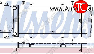 2 299 р. FELICIA РАДИАТОР ОХЛАЖДЕН MT 1.6 (см.каталог) BODYPARTS sdfel94-911  с доставкой в г. Воронеж