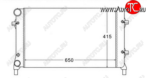 4 799 р. GOLF (+ AU A3 03- SD OCTAVIA 04-PASSAT 05-) РАДИАТОР ОХЛАЖДЕН (см.каталог) BODYPARTS vwglf04-915  с доставкой в г. Воронеж