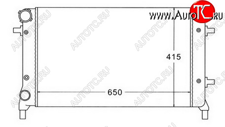 2 599 р. GOLF (+ AU A3 03- SD OCTAVIA 04-PASSAT 05-) РАДИАТОР ОХЛАЖДЕН (см.каталог) BODYPARTS vwglf04-914  с доставкой в г. Воронеж