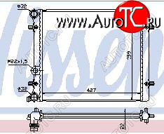 2 189 р. OCTAVIA (VW BORA 98-GOLF IV 97-SE TOLEDO 99-) РАДИАТОР ОХЛАЖДЕН (см.каталог) BODYPARTS sdoct96-911  с доставкой в г. Воронеж