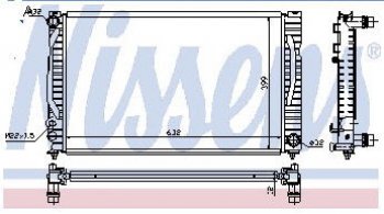 3 799 р. AUDI A4 (A6 97-04PASSAT 96-) РАДИАТОР ОХЛАЖДЕН (см.каталог) BODYPARTS ai0a496-917  с доставкой в г. Воронеж. Увеличить фотографию 1