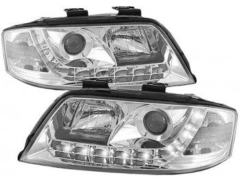 31 499 р. AUDI A6 ФАРА Л+П (КОМПЛЕКТ) ТЮНИНГ ЛИНЗОВАН (DEVIL EYES) +- ПКОРРЕКТОР (SONAR) ВНУТРИ ХРОМ SONAR ai0a697-004h-n  с доставкой в г. Воронеж. Увеличить фотографию 1