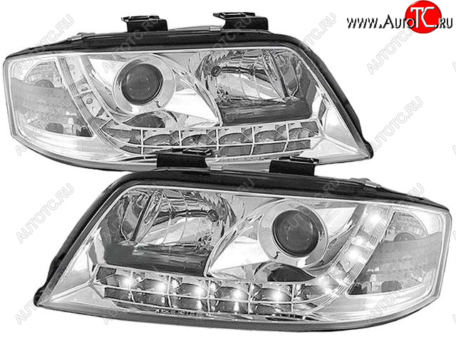 31 499 р. AUDI A6 ФАРА Л+П (КОМПЛЕКТ) ТЮНИНГ ЛИНЗОВАН (DEVIL EYES) +- ПКОРРЕКТОР (SONAR) ВНУТРИ ХРОМ SONAR ai0a697-004h-n  с доставкой в г. Воронеж