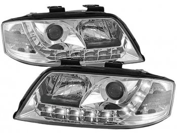 30 499 р. AUDI A6 ФАРА Л+П (КОМПЛЕКТ) ТЮНИНГ ЛИНЗОВАН (DEVIL EYES) (SONAR) ВНУТРИ ХРОМ SONAR ai0a601-003h-n  с доставкой в г. Воронеж. Увеличить фотографию 1
