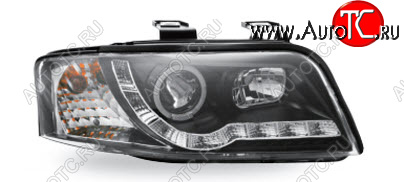 29 949 р. AUDI A6 ФАРА Л+П (КОМПЛЕКТ) ТЮНИНГ ЛИНЗОВАН (DEVIL EYES) С СВЕТЯЩ ОБОДК (JUNYAN) ВНУТРИ ЧЕРН JUNYAN ai0a601-005b-n  с доставкой в г. Воронеж